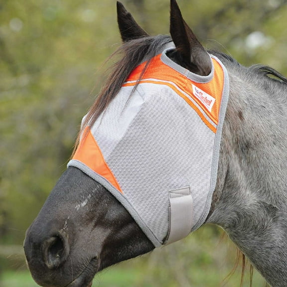 Horse Cashel Crusader Standard Fly Mask W / Trim Animal Rescue Benefit Orange