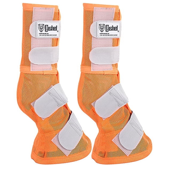 Cashel Fly Arab Horse Leg Guard Cool Mesh Boots Orange