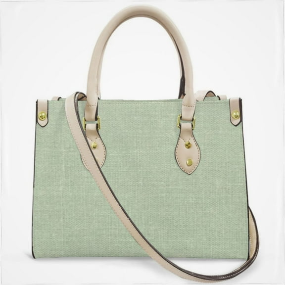 Cashel Linen Mint Green Cross Body Bags For Women Small Leather Female Handbags Fashion Top-Handle Totes