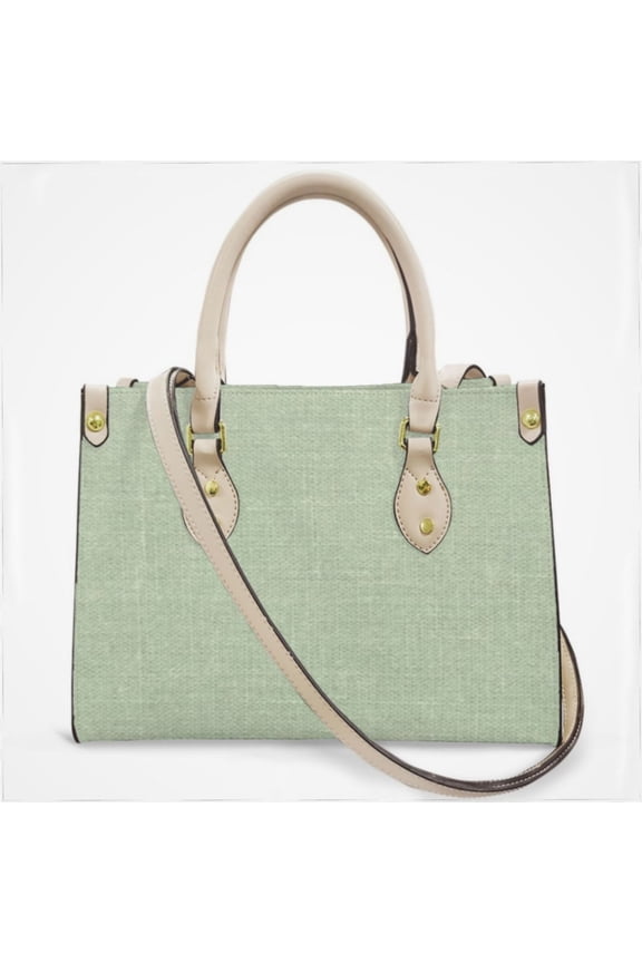 Cashel Linen Mint Green Cross Body Bags For Women Small Leather Female Handbags Fashion Top-Handle Totes