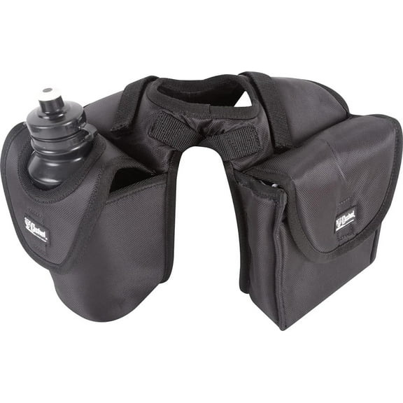 Cashel Lunch Bag and Bottle Holder Saddle Bag 6.5inch x 7inch x 1.5inch, Black