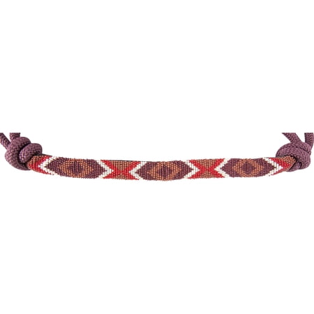 Cashel Plum Beaded Rope Halter with9ft Lead