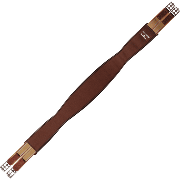 Cashel Shaped Soft Touch Jump Girth (Brown, 44")