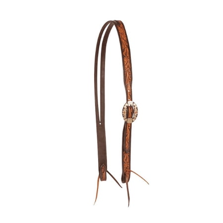Cashel Company Cashel Two Tone Floral Tooled Split Ear