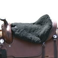 thumbnail image 1 of Cashel Fleece Tush Cushion Western Black Large, 1 of 2