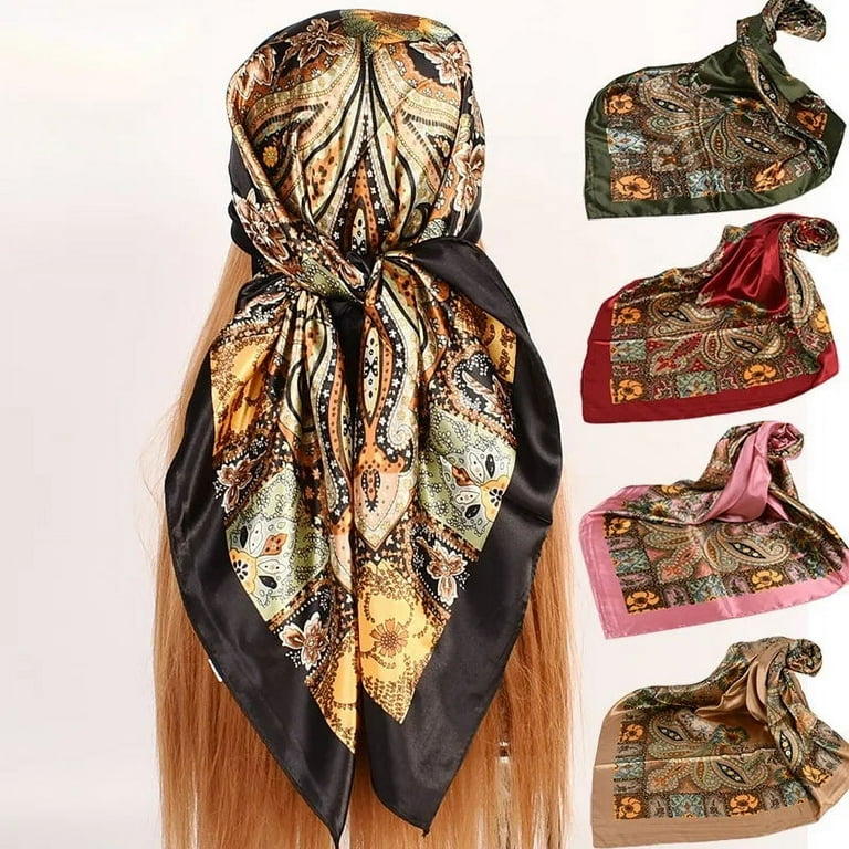 Square silk scarves wholesale hot sale