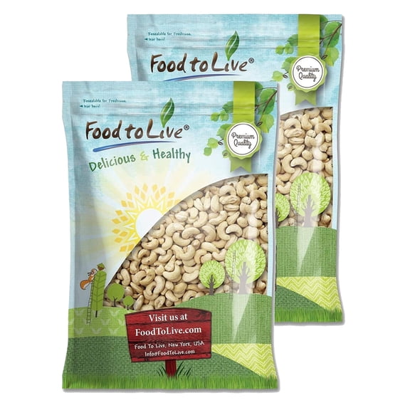 Cashew Nuts, 18 Pounds  Large Size W240, Unsalted, Kosher