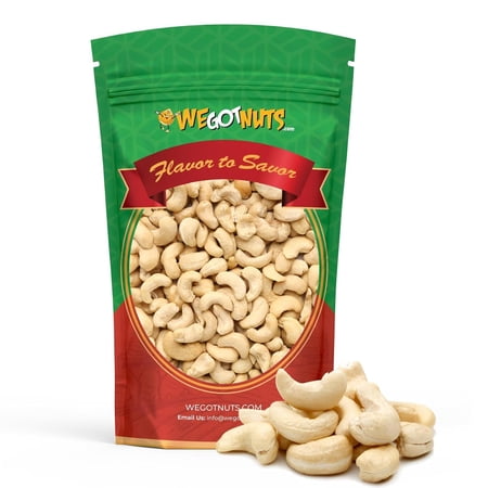 Cashews - Whole, Raw, Unsalted, Halves 1 Pounds