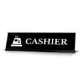 thumbnail image 1 of Cashier Black, Black Frame, Desk Sign (2x8"), 1 of 3