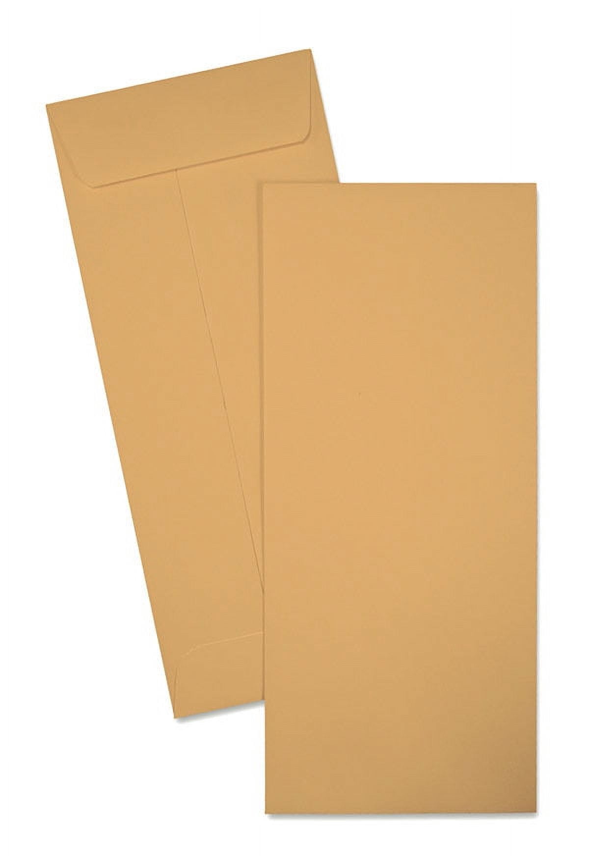 Cashier Depot #10 Policy (Open End) Envelopes, Brown Kraft, 4 1/8" x 9 1/2", 24 lb., 500/Box
