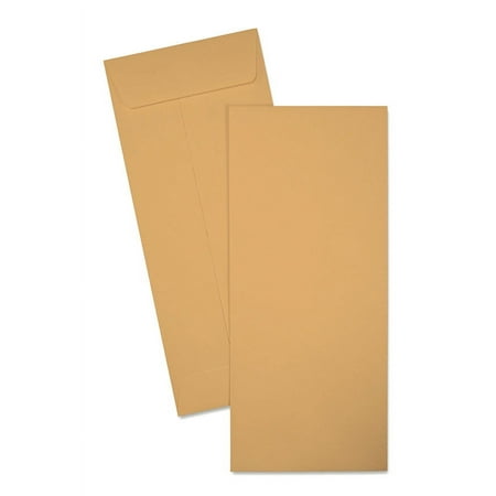 Cashier Depot #10 Policy (Open End) Envelopes, Brown Kraft, 4 1/8" x 9 1/2", 24 lb., 500/Box