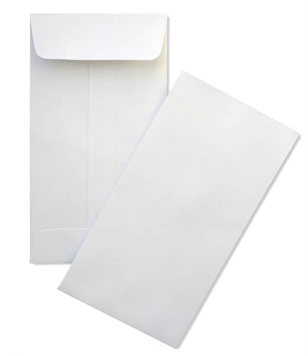 Cashier Depot Coin/Cash/Small Parts #7 White Envelopes, 3-1/2" X 6-1/2", 24lb, 1000/Box, Item# SY425…