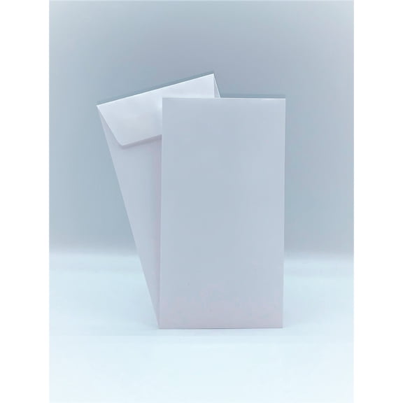 Cashier Depot No.10 Policy Envelopes (Open End), 4 1/8" x 9 1/2", Premium 24lb. White Paper, Gum Flap, 500/Box