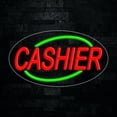 thumbnail image 1 of Cashier LED Neon Sign 28"L x 16"H #34093, 1 of 3