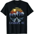 thumbnail image 1 of Cashiers, North Carolina Blue Ridge Mountains Camping T-Shirt, 1 of 3