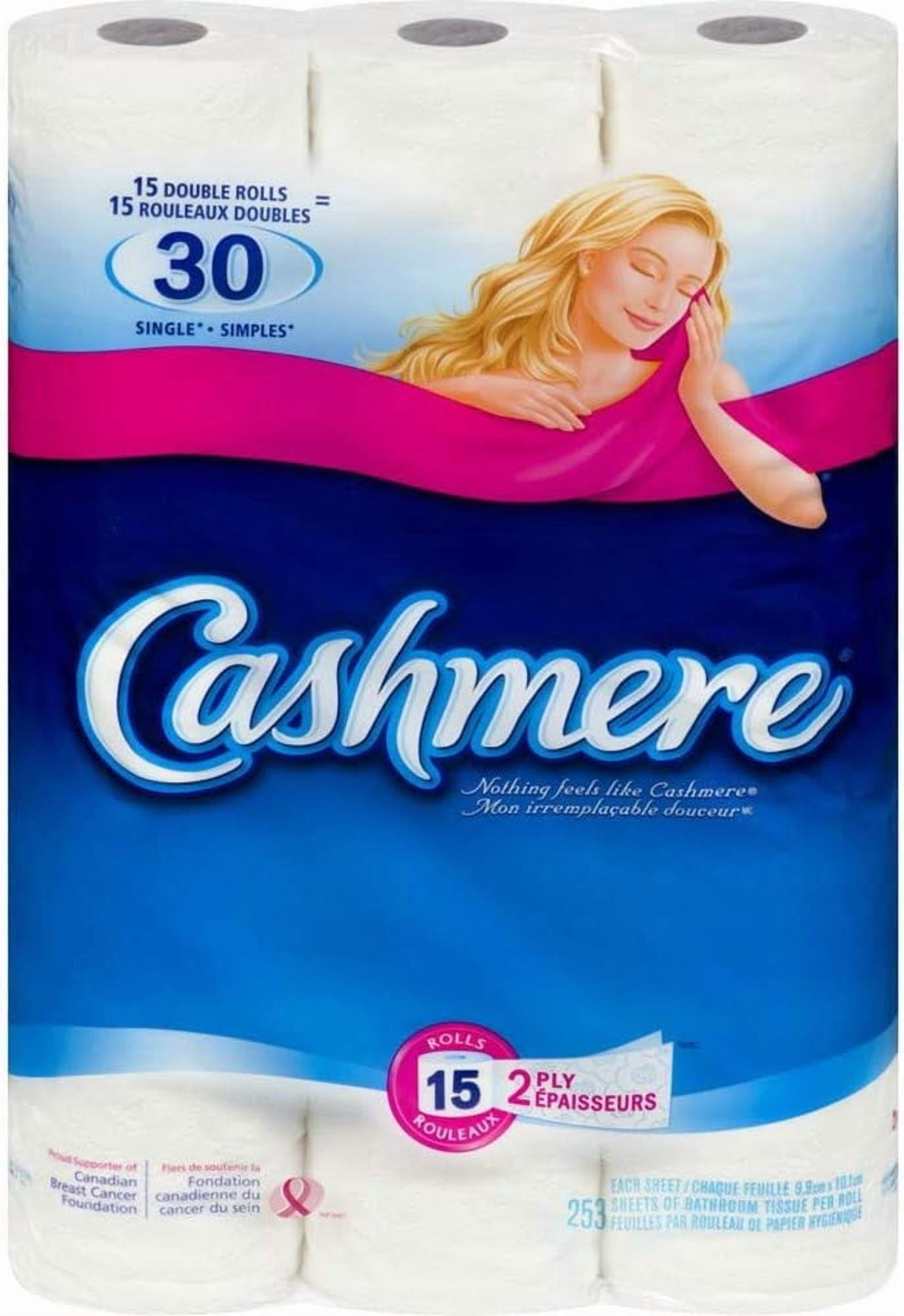 Cashmere 15 Double Rolls = 30 Single Rolls Bathroom Tissue, 2-ply, 242 Sheets per Roll - Toilet paper rolls