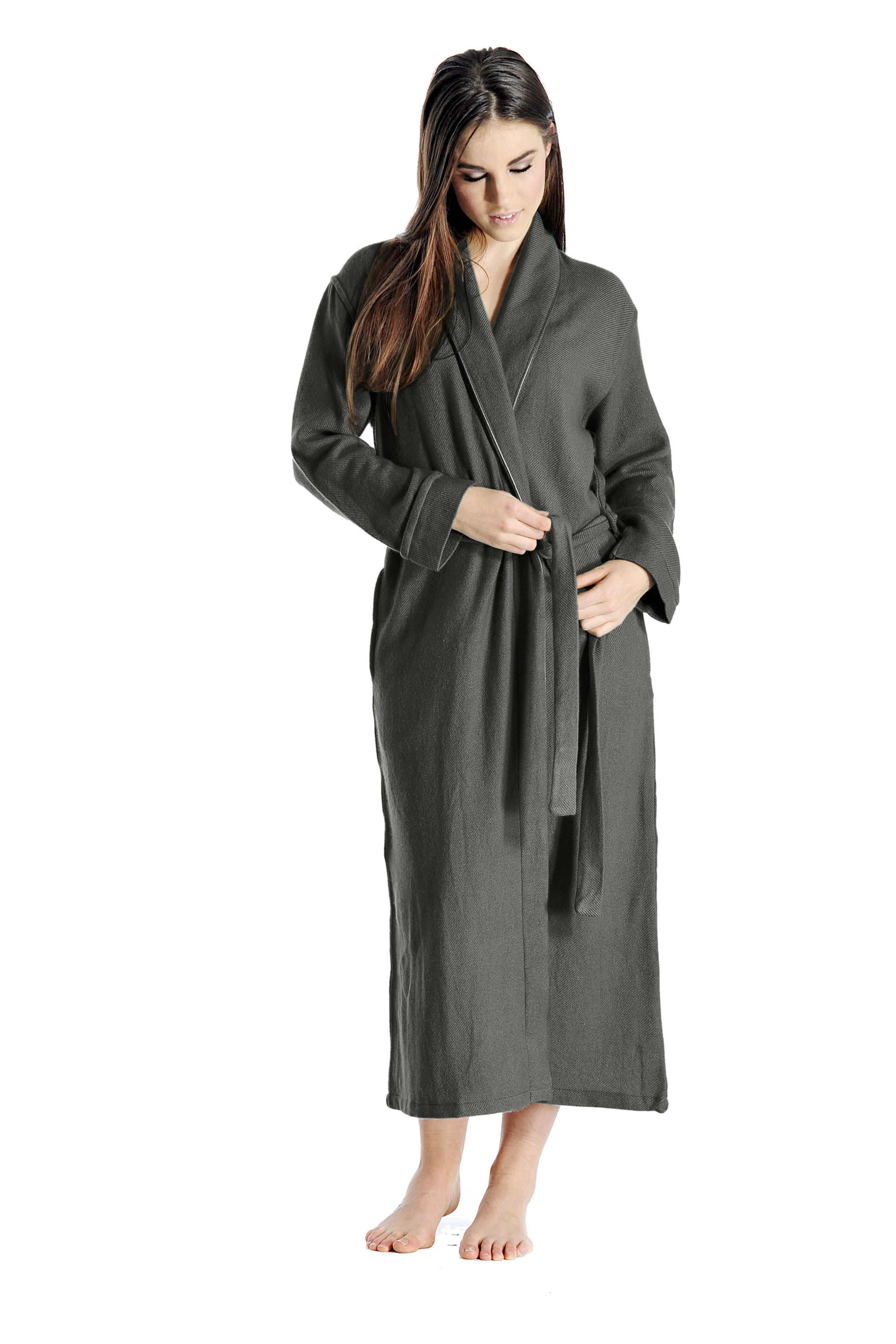 Cashmere Boutique 100 Pure Cashmere Robe for Women (Color Black