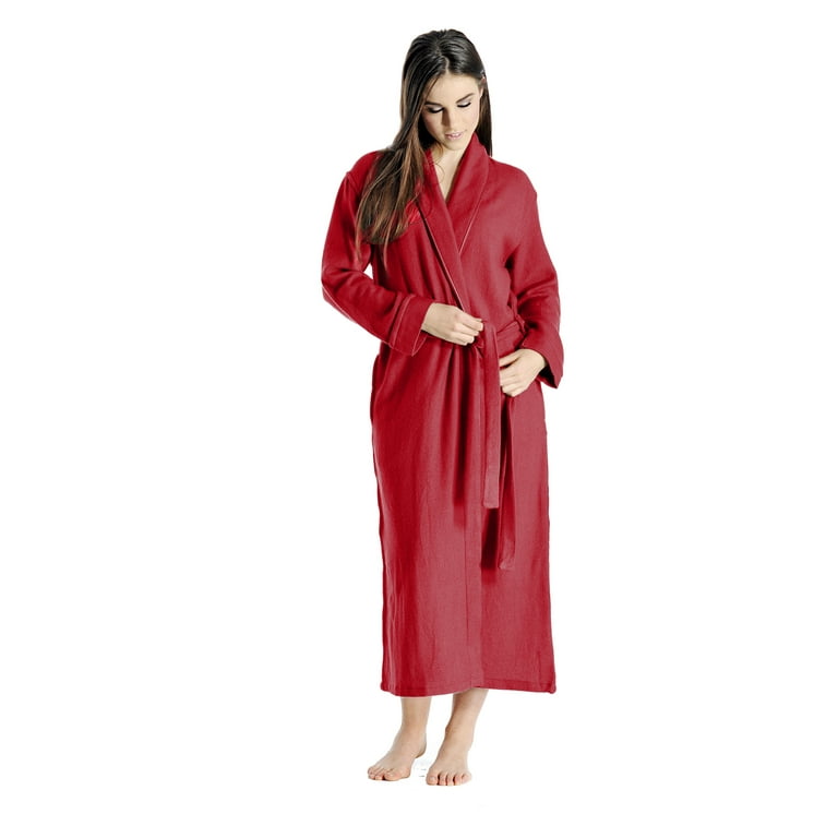Cashmere Boutique 100 Pure Cashmere Robe for Women Color Crimson Red Size Small Medium Walmart