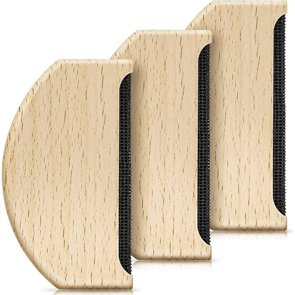 Cashmere Comb Sweater Shaver Wool Comb Wooden Pilling Fuzz Fabric Lint Remover Manual Portable Clothing Brush Tool for De-Pilling Clothing Garments Knits Woolens Scarves Wool Coats Pants Care (6 Pcs)