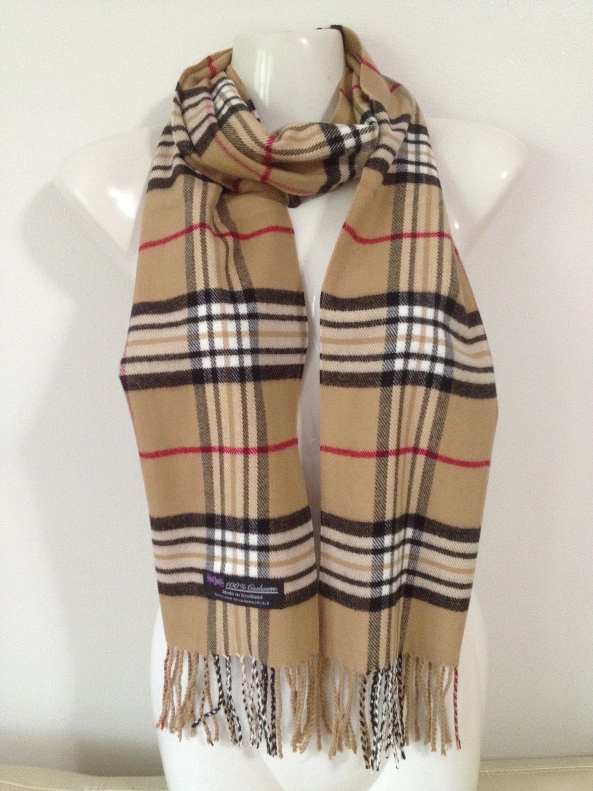 Cashmere Feel New England Plaid Scarf - 100% Acrylic - Super Soft ...