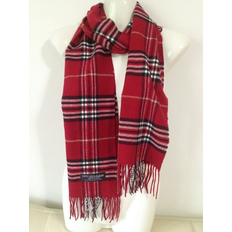 Red check scarf on sale