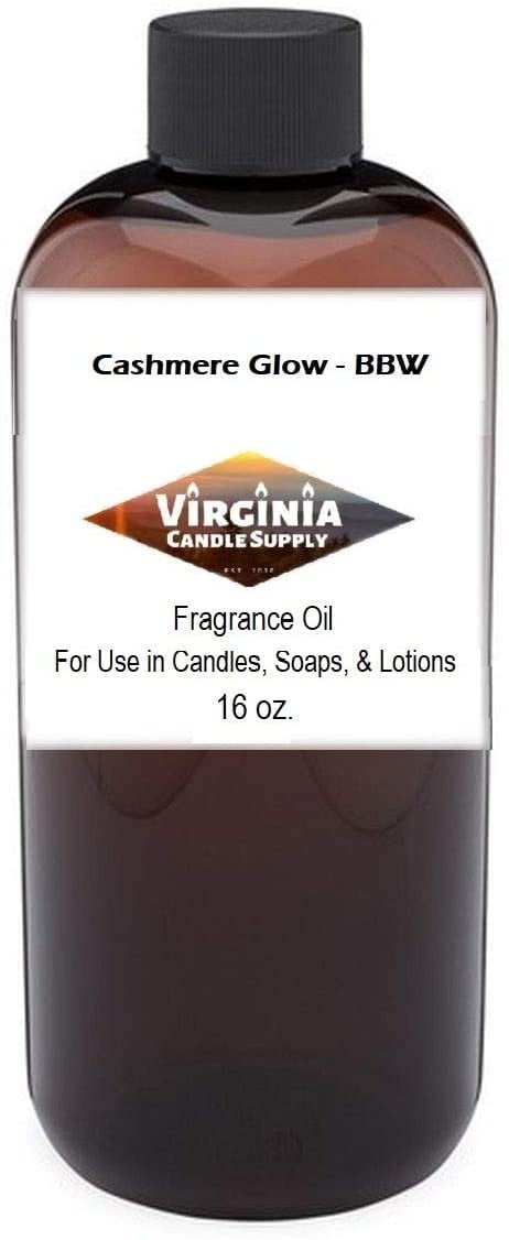 Cashmere Glow - BBW 16 oz Bottle for Candle Making, Soap Making, Tart Making, Room Sprays, Lotions, Car Fresheners, Slime, Bath Bombs, Warmers