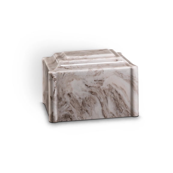 Cashmere Gray Cultured Marble Cremation Urn