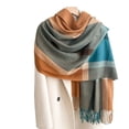 thumbnail image 1 of Cashmere Scarf for Women Fall Fashion Must Haves Shawls And Wraps for Evening Dresses Elegant Chiffon Evening Dresses Navy Scarves, 1 of 4