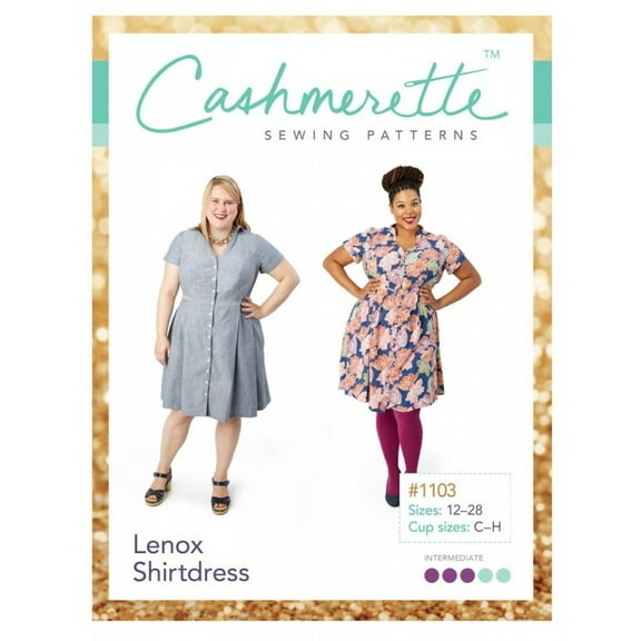 Cashmerette Sewing Pattern Lenox Shirtdress Women 12-28 (UK 16-32) Dresses