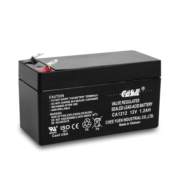 Casil 12V 1.2Ah Replacement Battery Compatible with ADI/Ademco 484 Security System