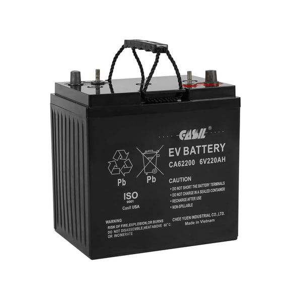 Casil Deep Cycle Agm Replacment Battery 6 Volt 220AH for RV, Solar, Marine, and Off-Grid Applications System