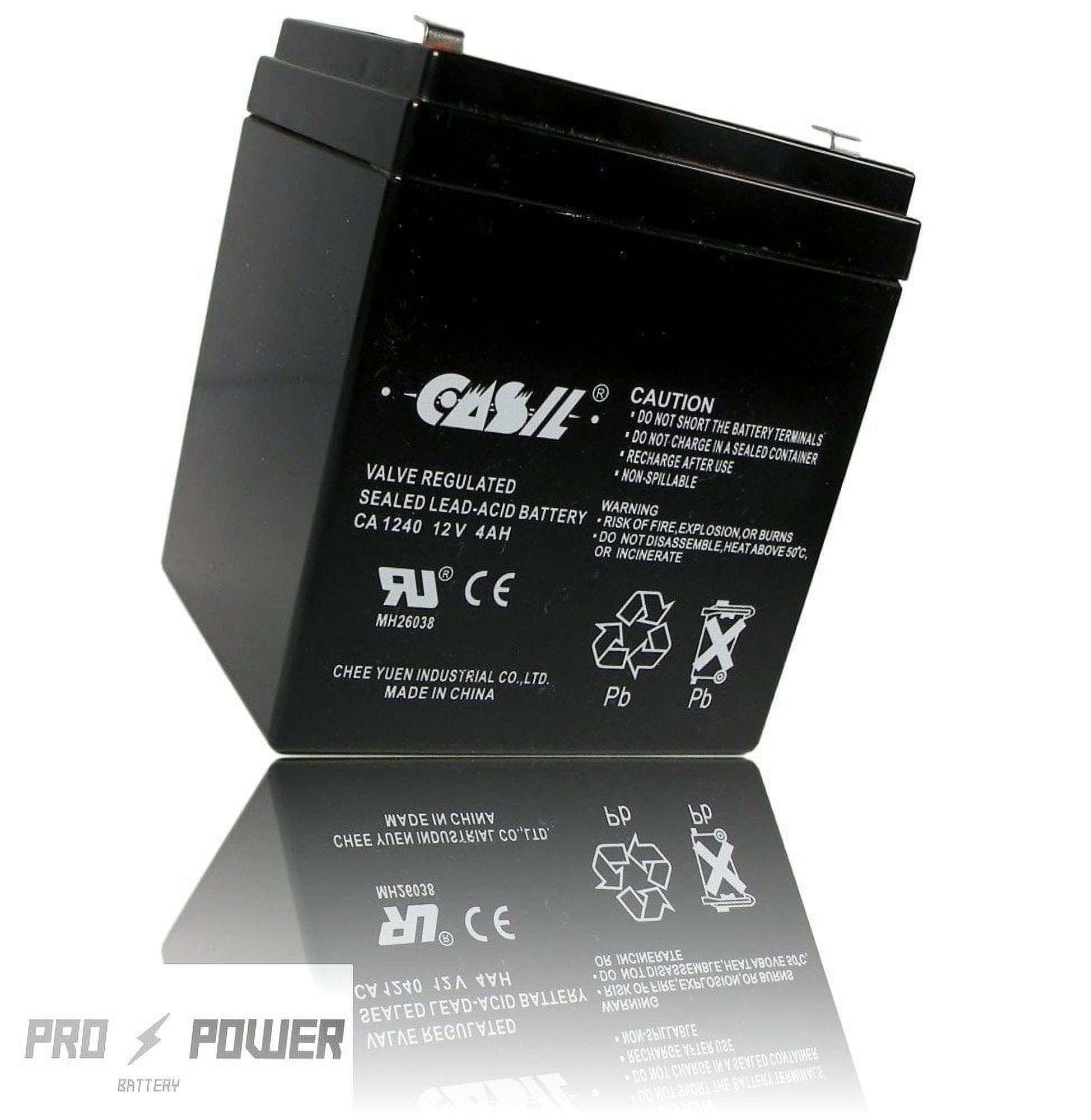 Casil Genuine CA1240 12V 4Ah SLA Alarm Battery Walmart
