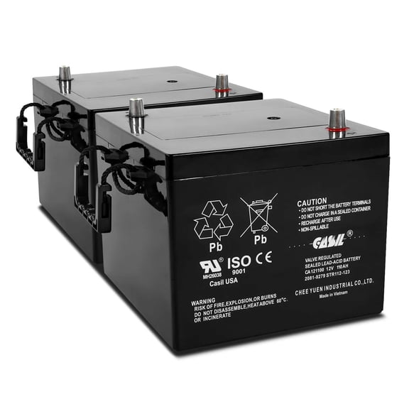 Casil Simplex 2081-9279 Fire Panel Battery 12V 110AH Fire Alarm Control Panel Battery and Solar Panel Battery - Durable Fire Alarm Panel Battery for Efficient Power Supply CA121100