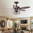 thumbnail image 1 of Casimer 5-blade 3-light Crystal Bronze 42" Ceiling Fan, 1 of 5