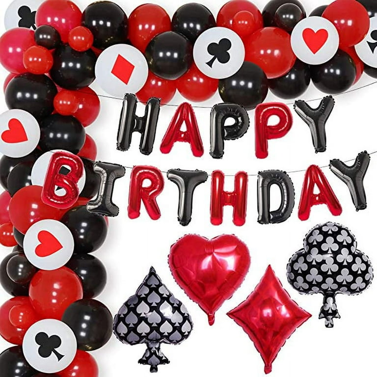 White, Red, & Black Birthday Theme for Birthday Party,Celebrations
