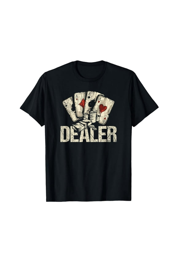Casino Dealer Funny Poker Player Costume Accessories T-Shirt