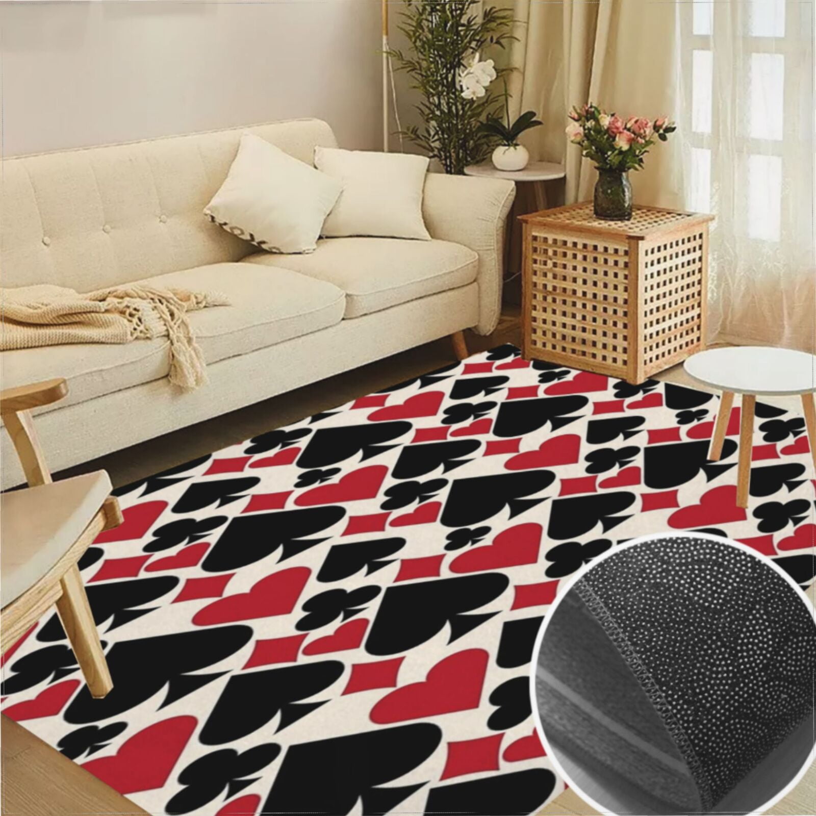 Casino Fun Adult Home Decor Bedroom Living Room Crystal Velvet Carpet ...