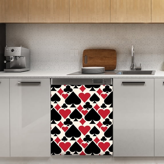 Casino Fun Dishwasher Magnet Cover Decorative Sticker for Home Cabinet Kitchen 23" x26"
