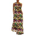thumbnail image 1 of Casino Jackpot Lucky Slot Machine Fruit Slots Pattern Long Dress summer dresses Woman's evening dress Dress, 1 of 6