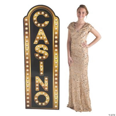 Casino Marquee Stand-Up, Birthday, Party Decor, 1 Piece