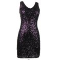 thumbnail image 1 of Casino Night Out Birthday Bachelor Party Dress Clothes Attire Purple, 1 of 3