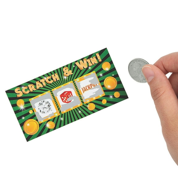 Casino Night Scratch Off Game - Stationery - 24 Pieces