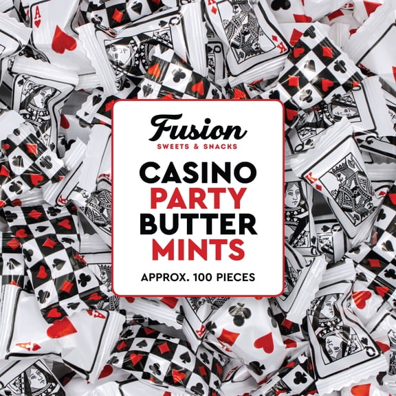Casino Party Favors Buttermints Candy 100 Pieces Individually Wrapped Angel Mints Vegas Party Favors Dinner Mints Butter Casino Candy Kosher Certified Card Game Buttermints