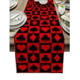 thumbnail image 1 of Casino Poker Turntable Table Runners for Dinner Table Wedding Decoration Tablecloth Kitchen Table Runner Set Placemat, 1 of 5