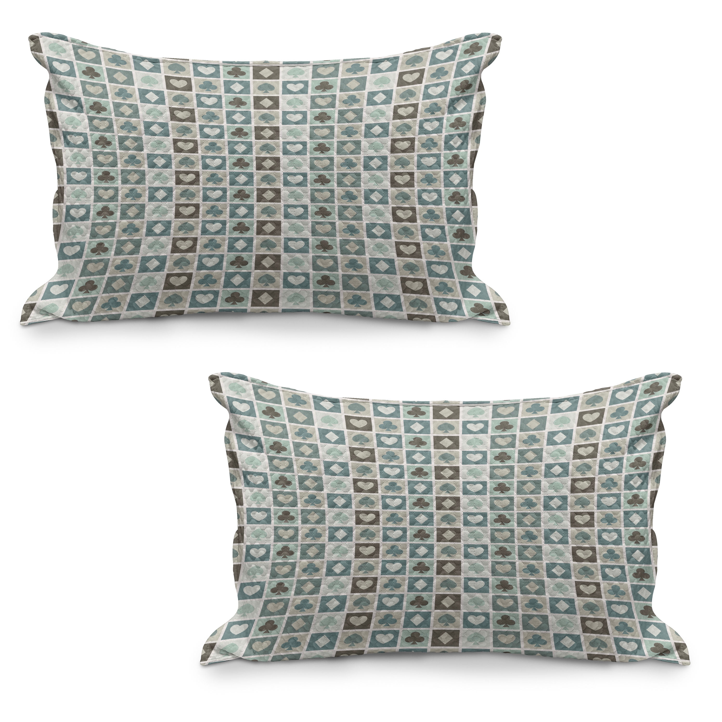 Casino Poker Pattern Print Bed Set Quilt main image 0