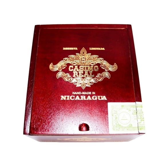 Casino Real Belicoso Reserva Limitada Empty Wood Cigar Box 6.75" x 6.25" x 4"