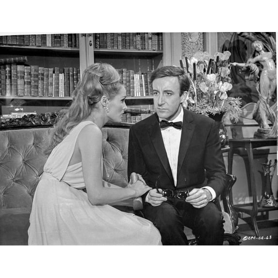 Casino Royale Talking in Black and White Photo Print (24 x 30)
