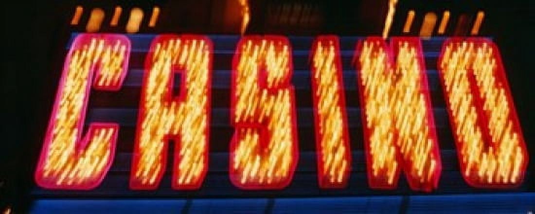 Casino Sign Las Vegas NV Canvas Art - Panoramic Images (15 x 6)