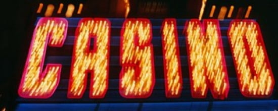 Casino Sign Las Vegas NV Canvas Art - Panoramic Images (30 x 12)