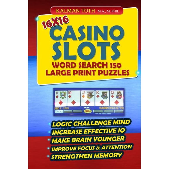 Las Vegas Fun: 16x16 Casino Slots Word Search 150 Large Print Puzzles (Paperback)